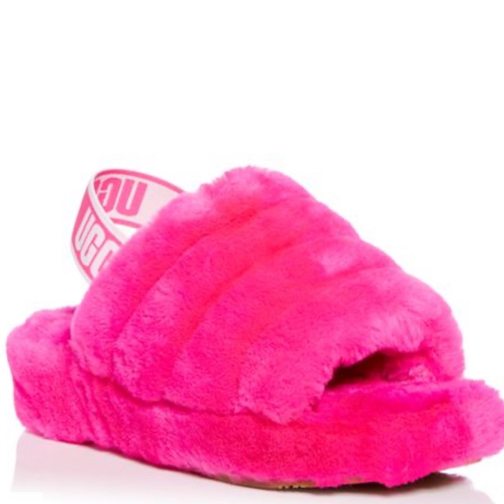UGG Fluff Yeah Shearling Slingback Slipper Size 6
